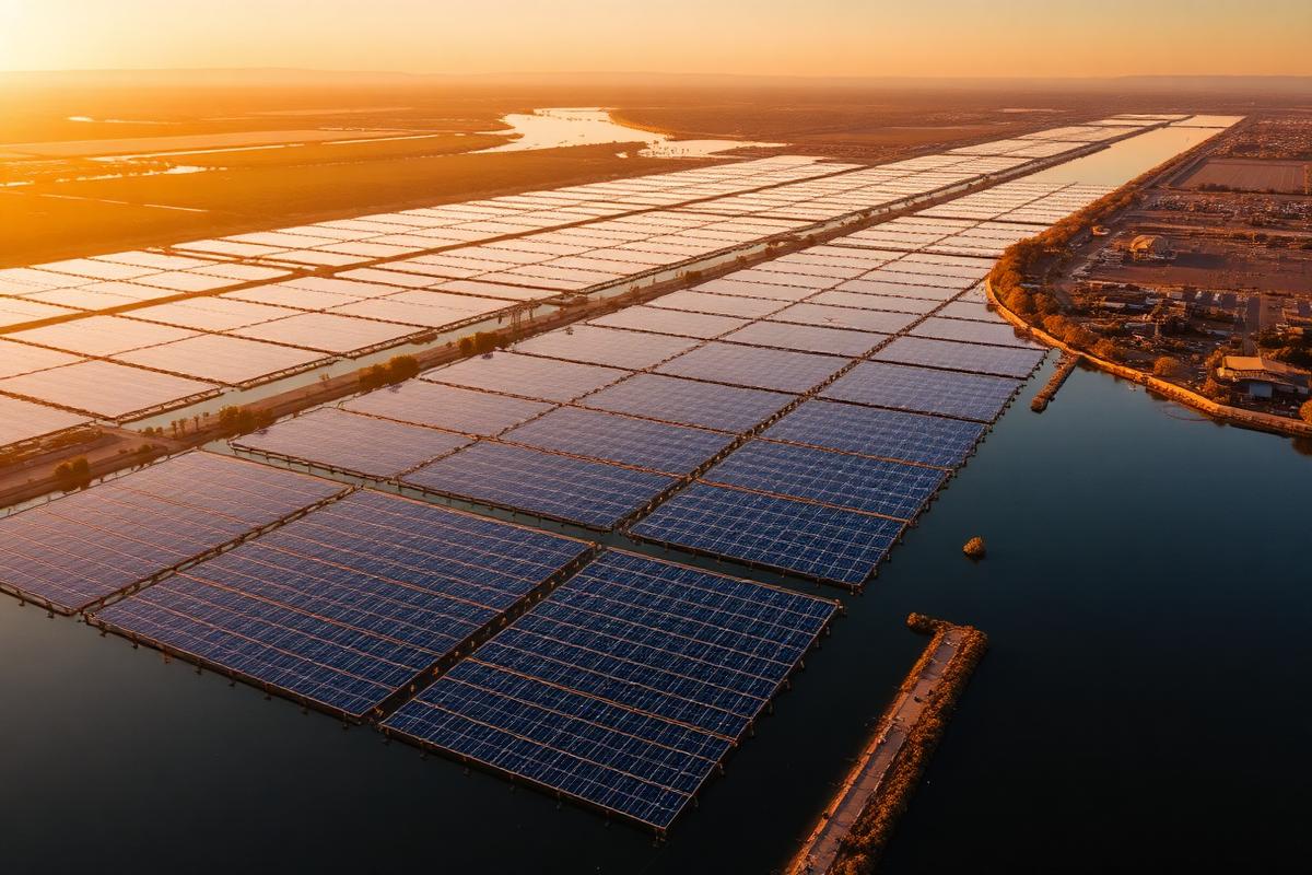 Floating photovoltaic installation